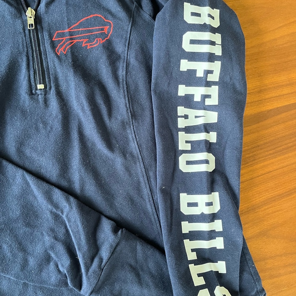 Victoria’s Secret Pink Buffalo Bills half-zip navy jacket